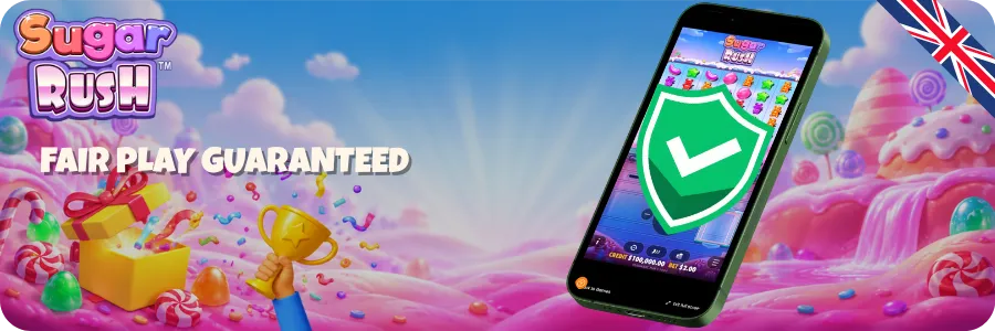Sugar Rush licence checks and RNG testing