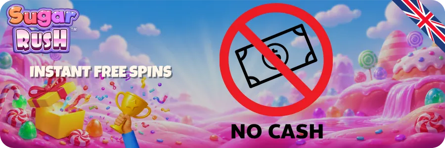 Sugar Rush spins for new players without a deposit